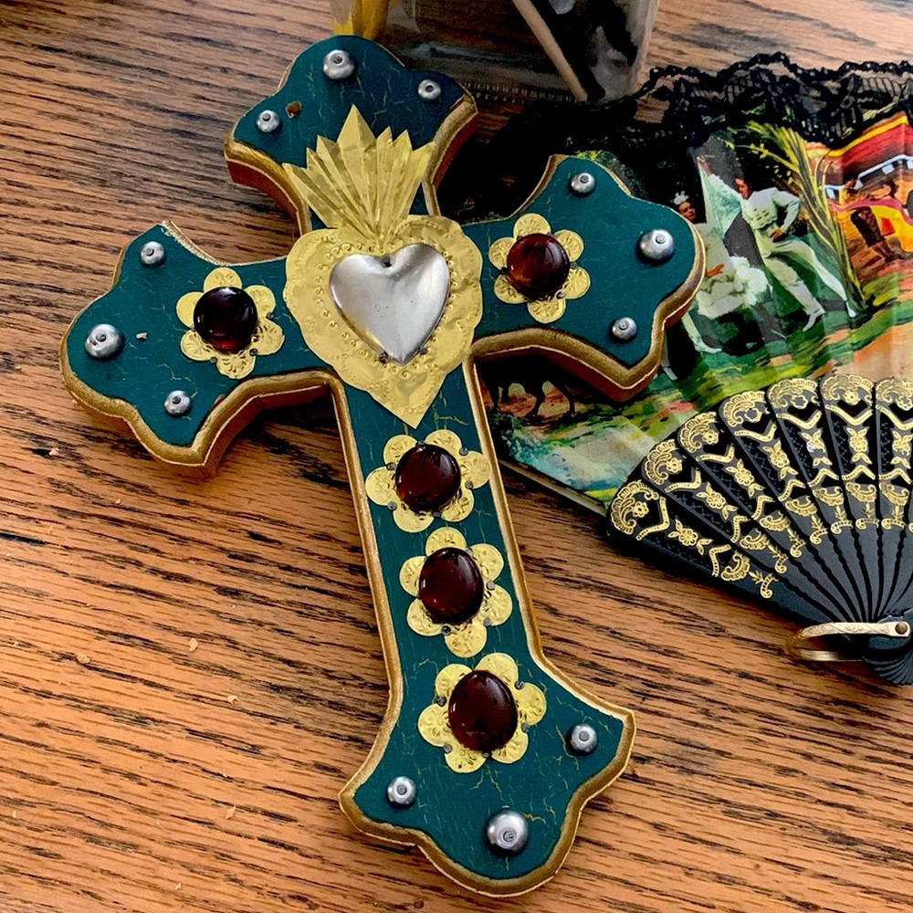 Handmade Milagros cross